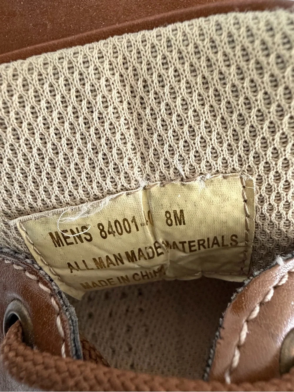 Men's Casual Boat Shoes - Size 8M - Brown Deck Shoes (Style 84001)